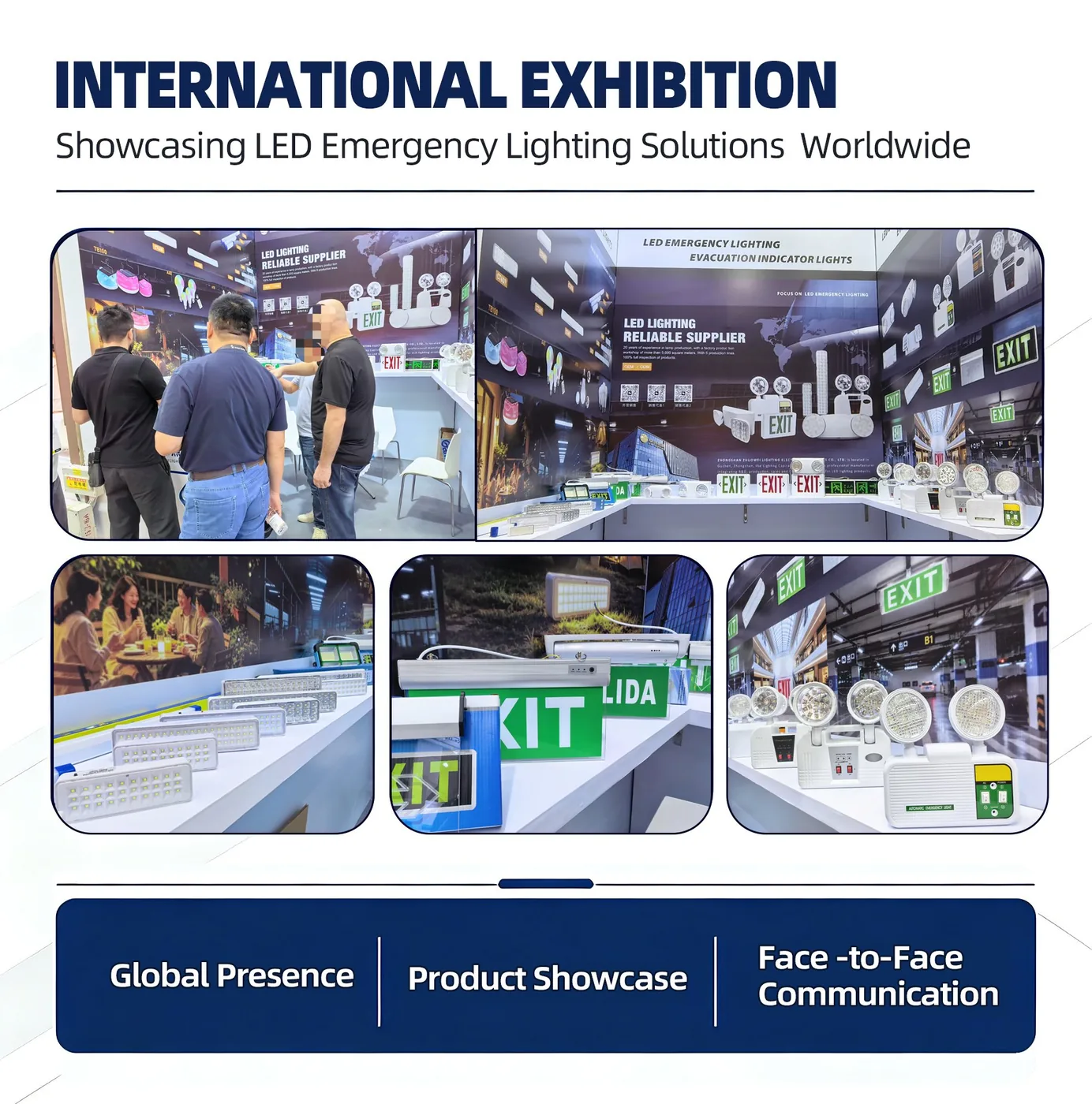 Rayhor emergency lighting products presented at international trade exhibitions