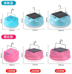 CAMP-LANTERN — Portable LED USB or Solar Camping Lantern ABS Outdoor Emergency Light view 2