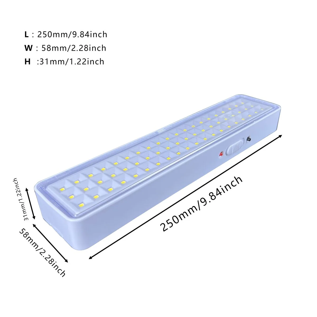 CT602 — 60-LED Plug-In Rechargeable Emergency Light view 5
