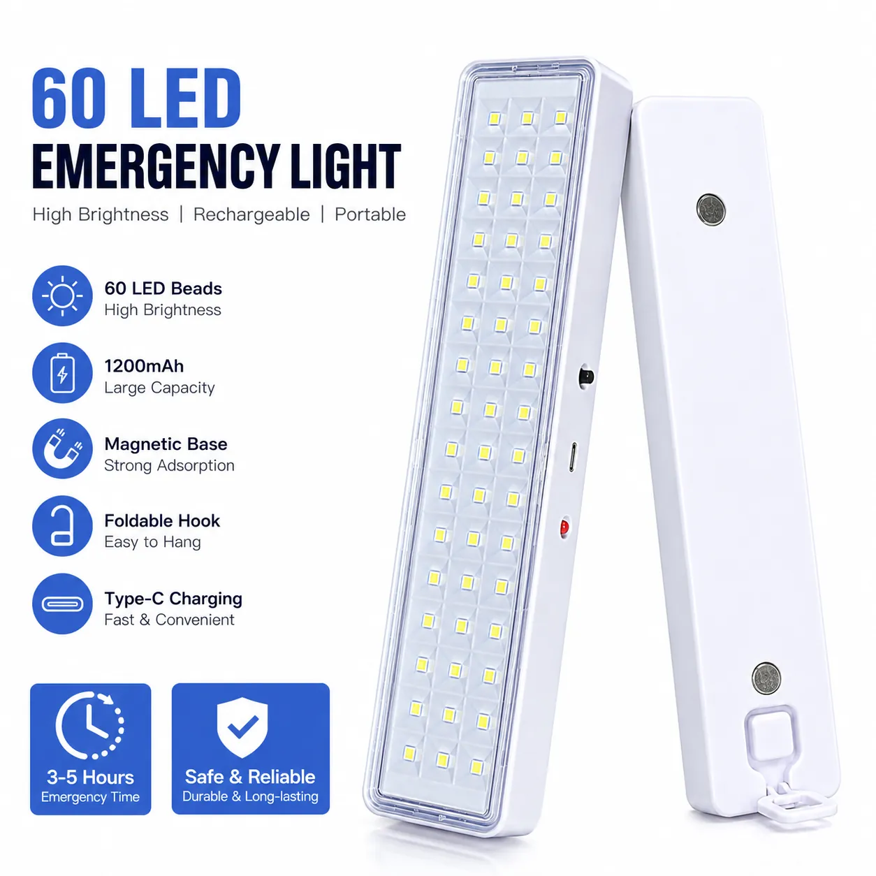 CT604 rechargeable LED emergency light feature image 2