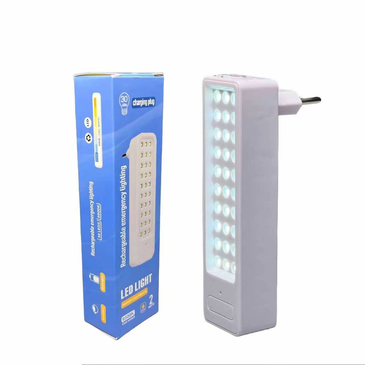 Wall Mounted 30 LED Rechargeable LED Emergency Lamp