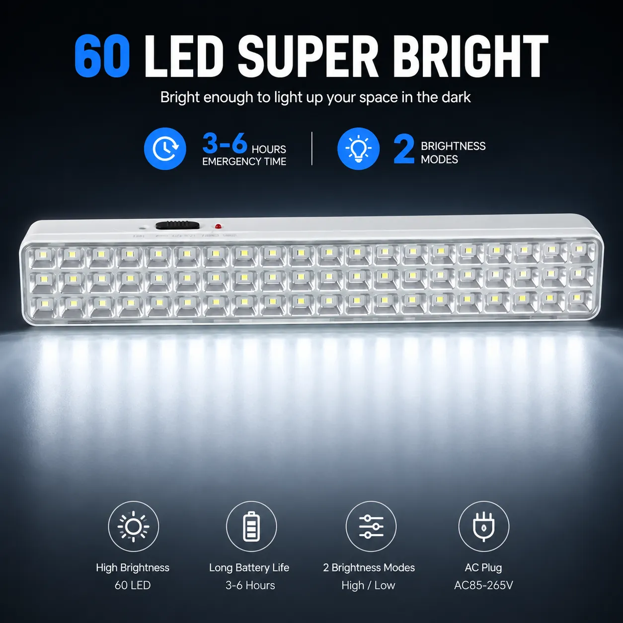 CT607 rechargeable LED emergency light feature image 4