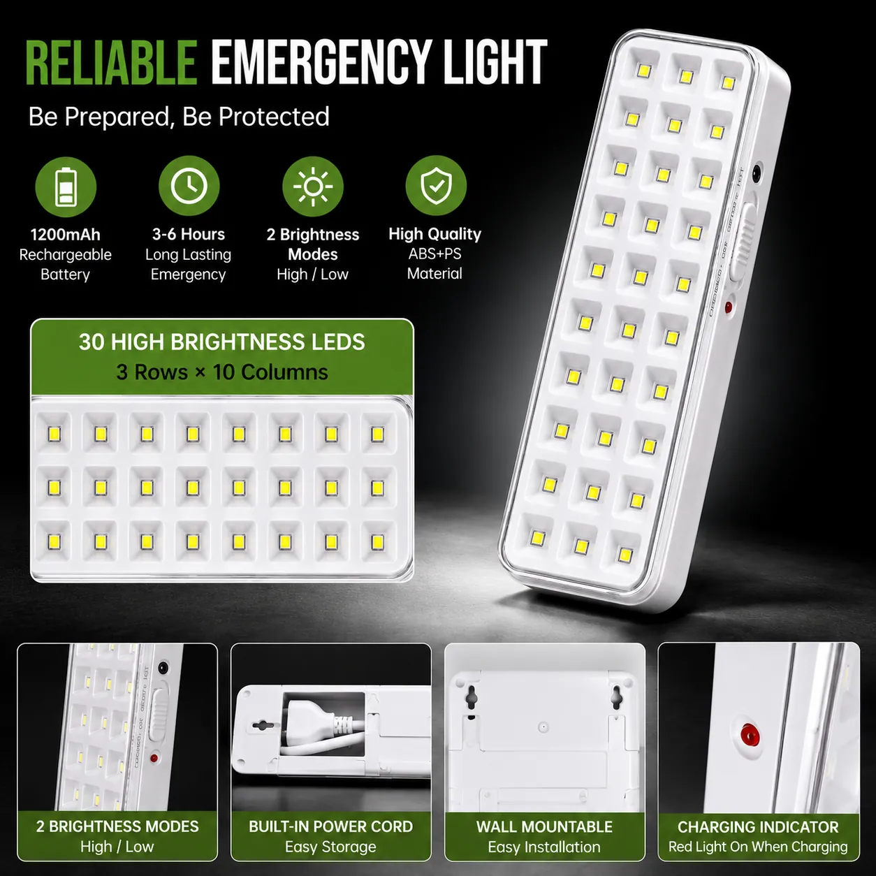 CT609 rechargeable LED emergency light feature image 1