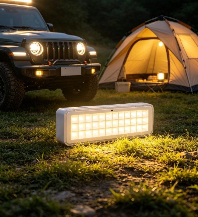 Rechargeable emergency light product line