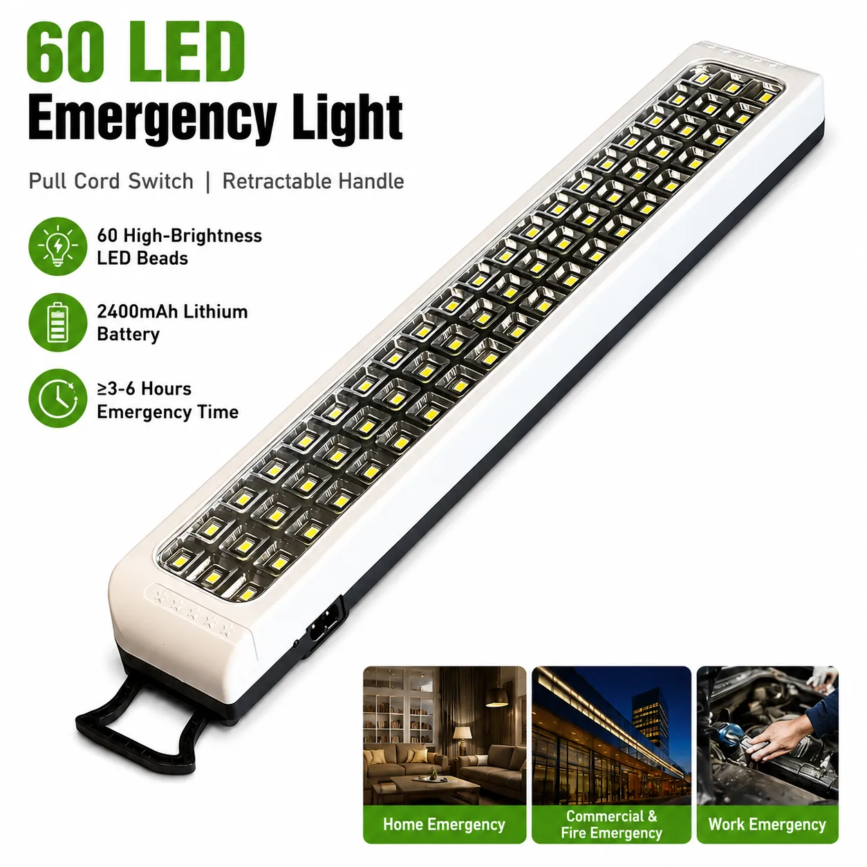 CT612 rechargeable LED emergency light feature image 4
