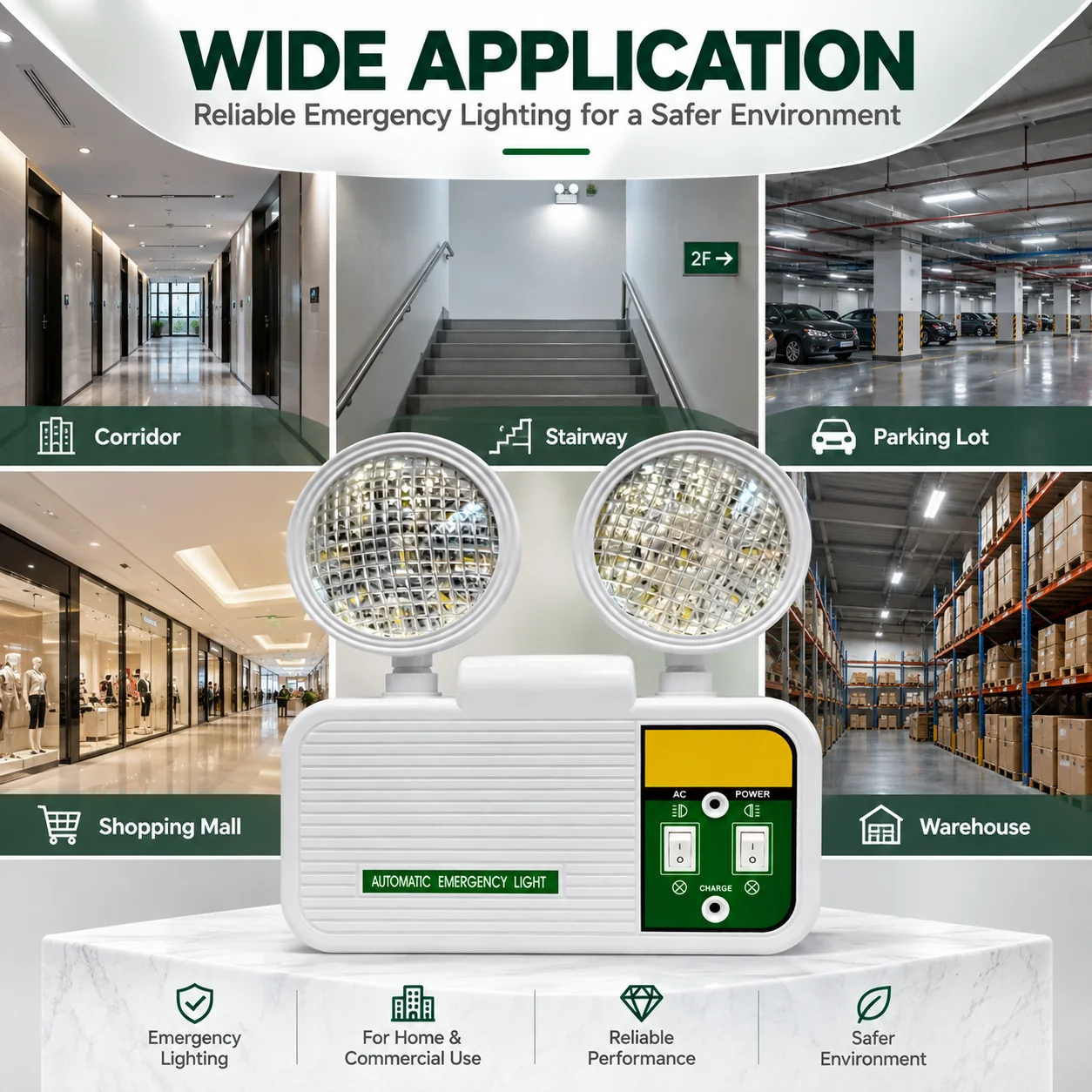 ST901 emergency light applications