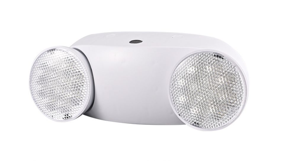3W Dual-Head High-Brightness LED Emergency Light with 1800mAh Li-ion Battery