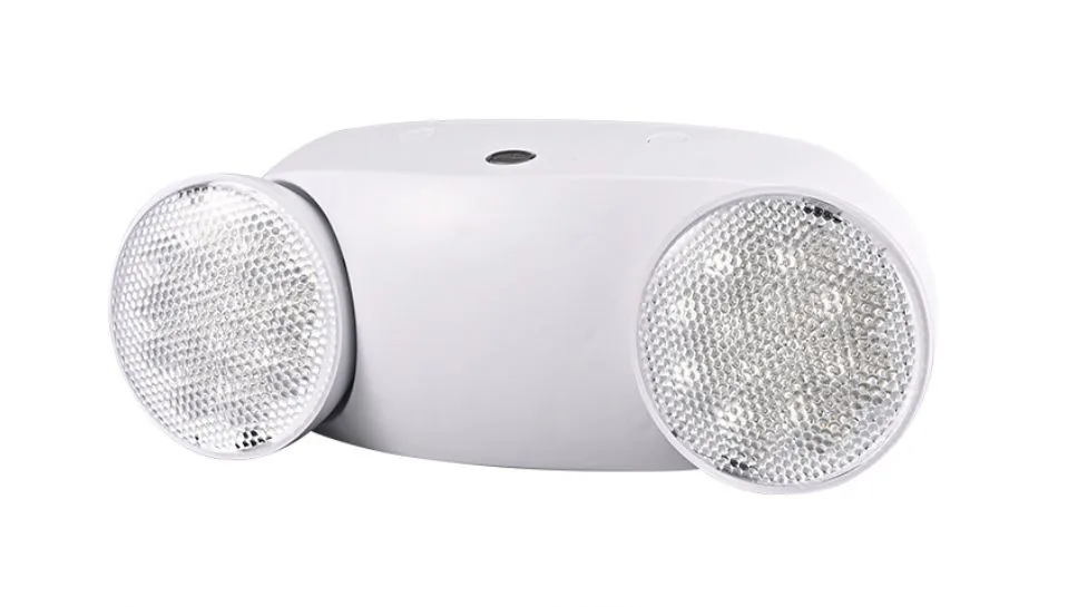 3W Dual-Head High-Brightness LED Emergency Light with 1800mAh Li-ion Battery