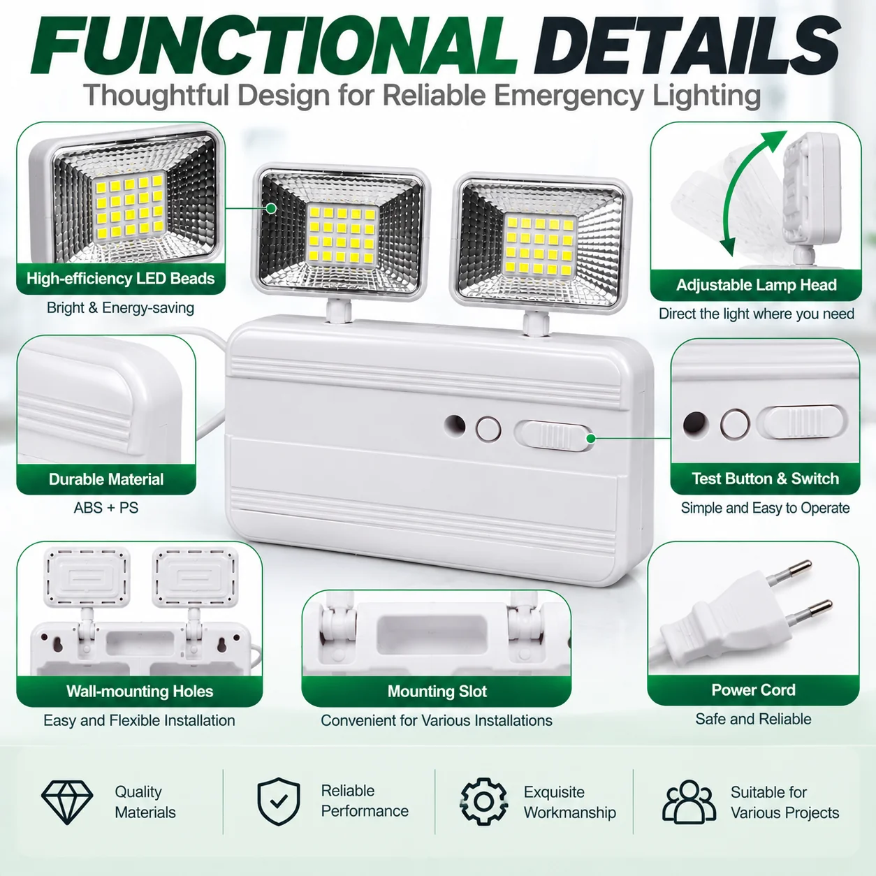 ST910S emergency light functional details
