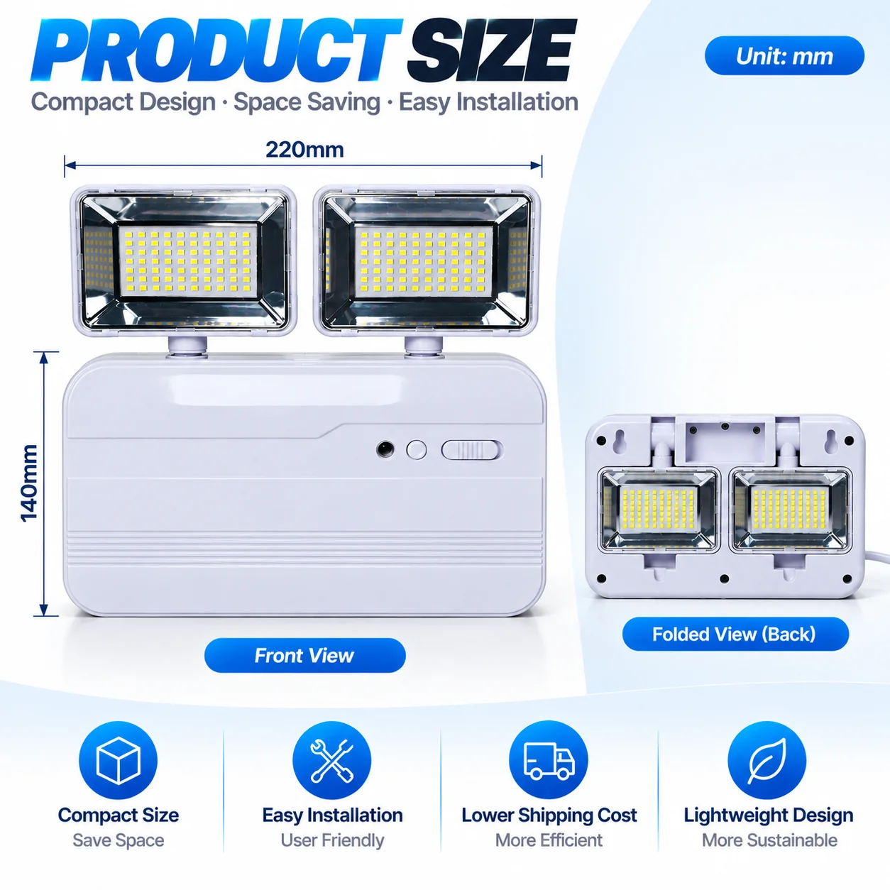 ST912S emergency light dimensions
