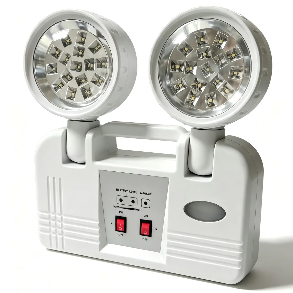 Twin Spot Rechargeable Emergency Light 3-Hours Backup