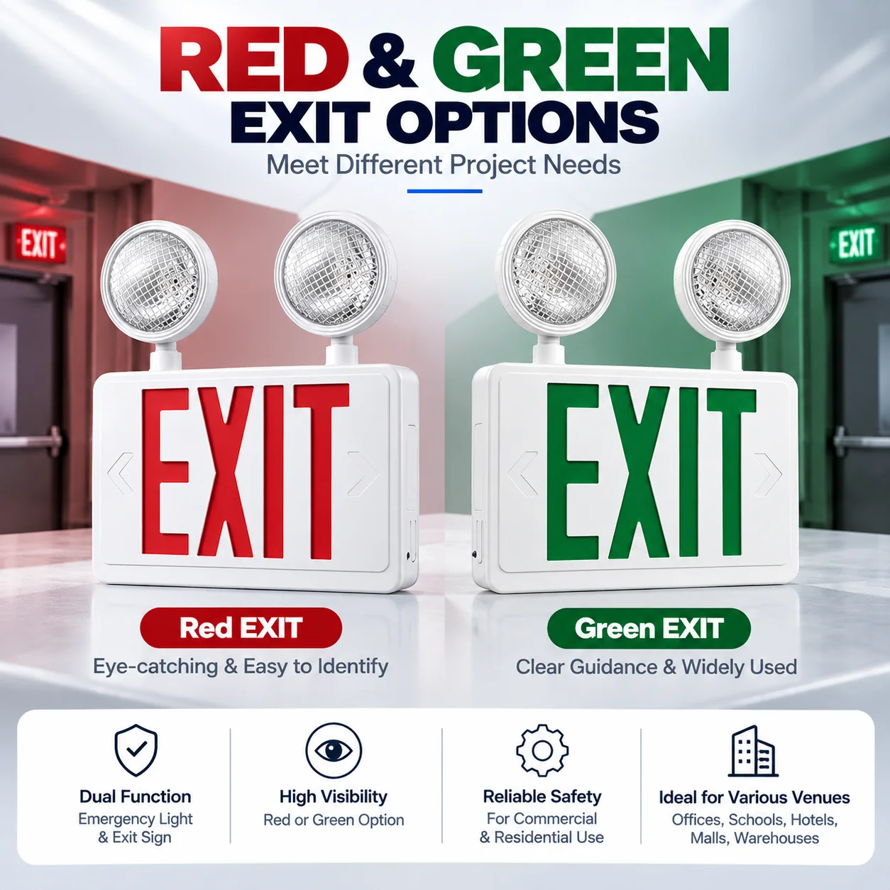 ST914 combination emergency lighting features 1