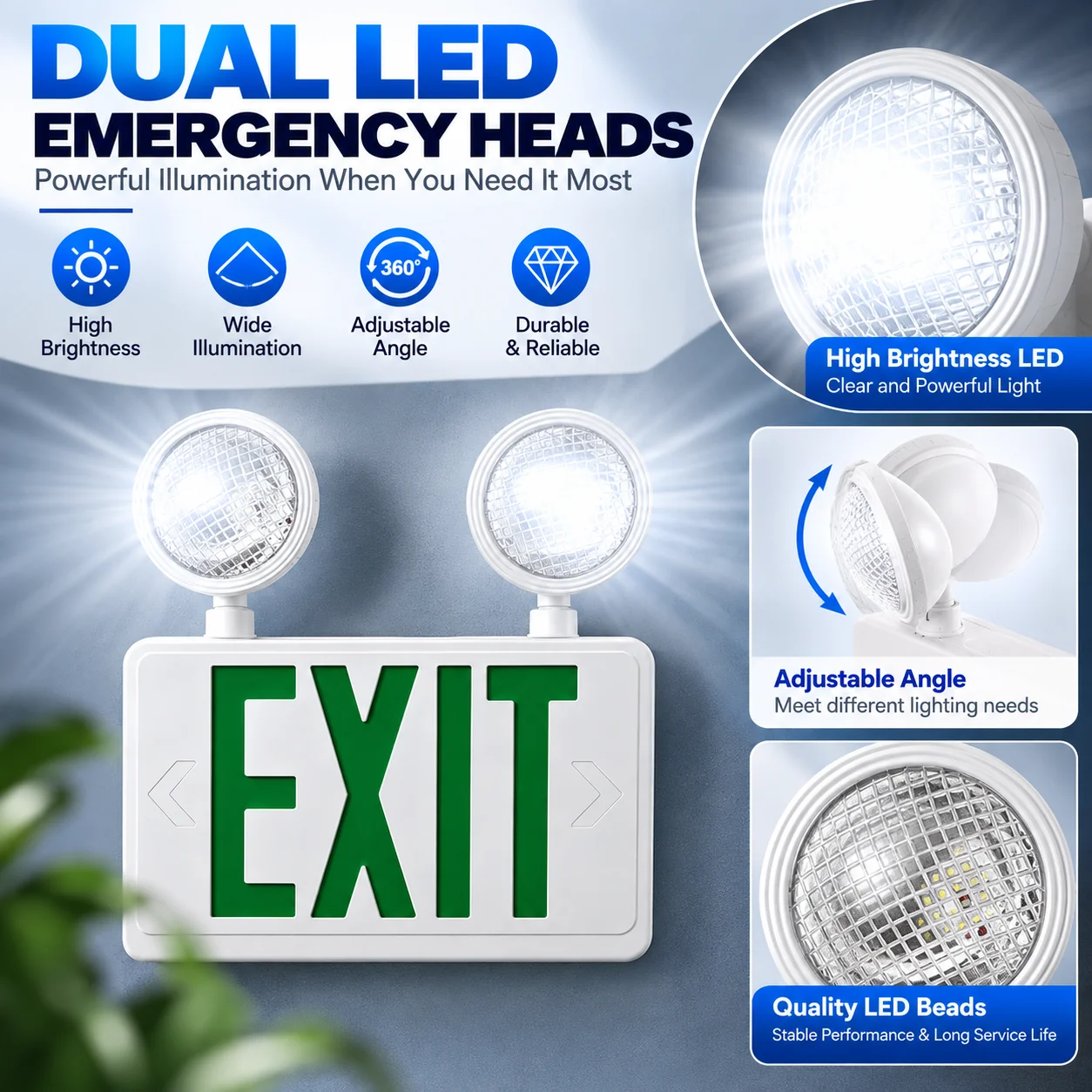 ST914 combination emergency lighting features 2