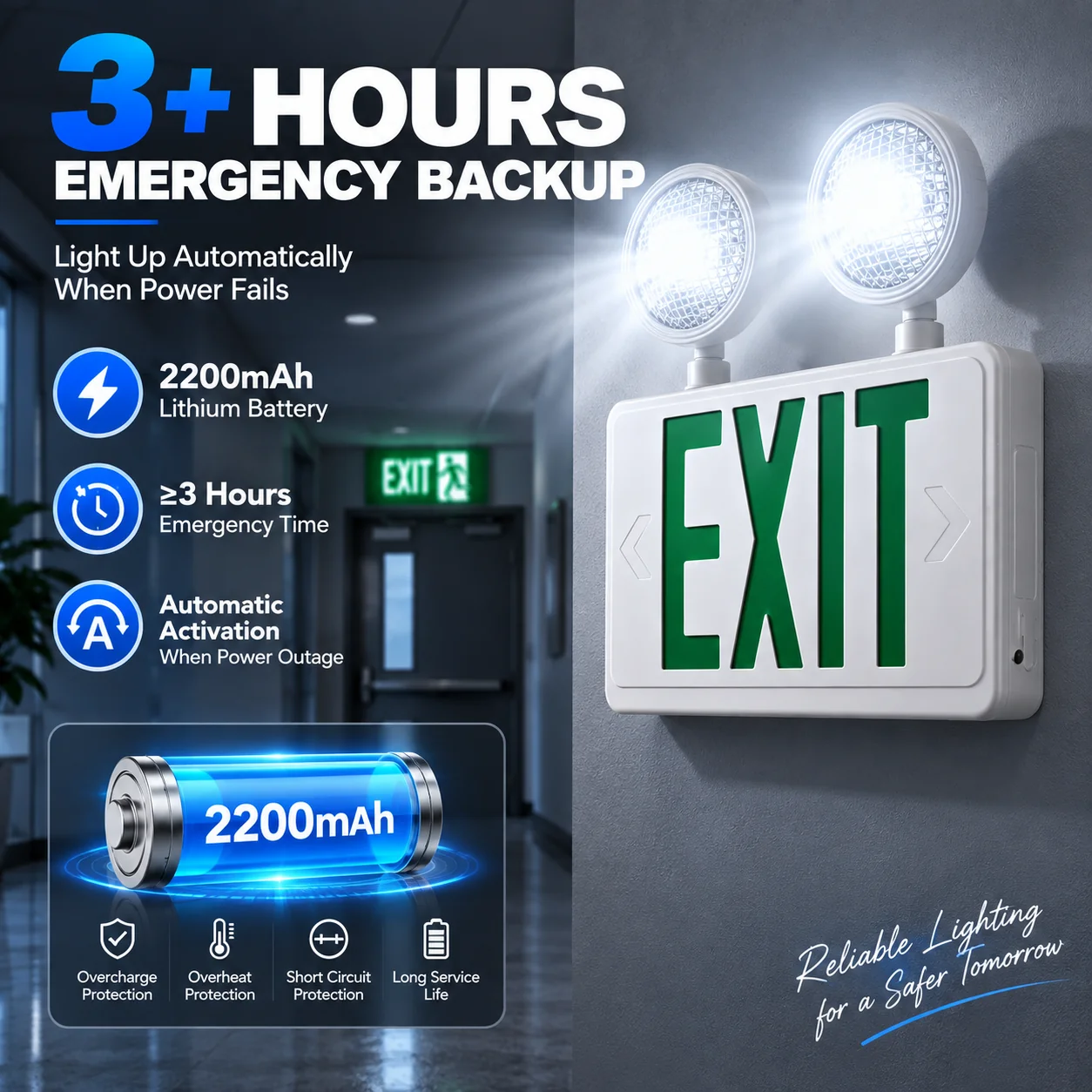 ST914 combination emergency lighting features 3