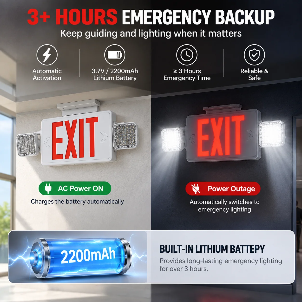ST915 combination emergency lighting features 2