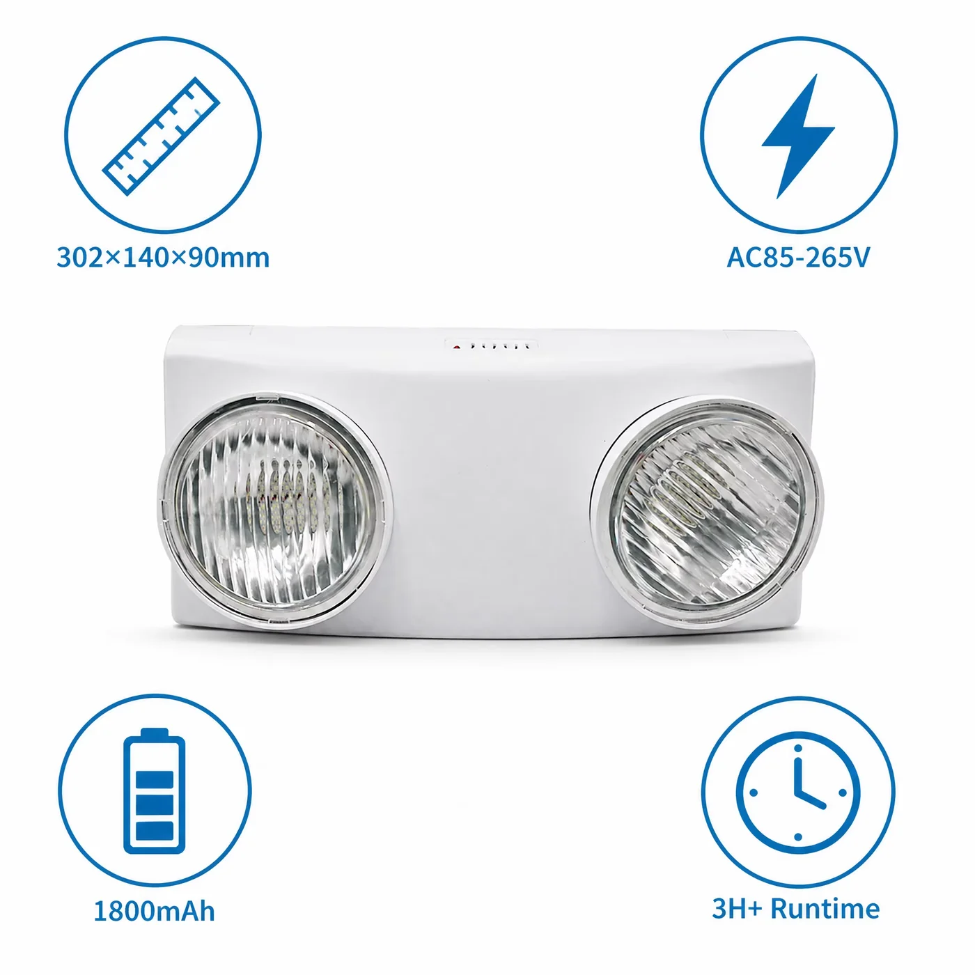 ST916 emergency light battery and input overview