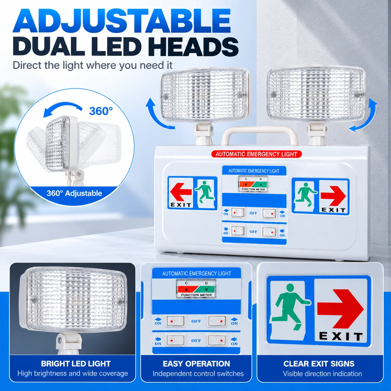 ST920 combination emergency lighting features 2