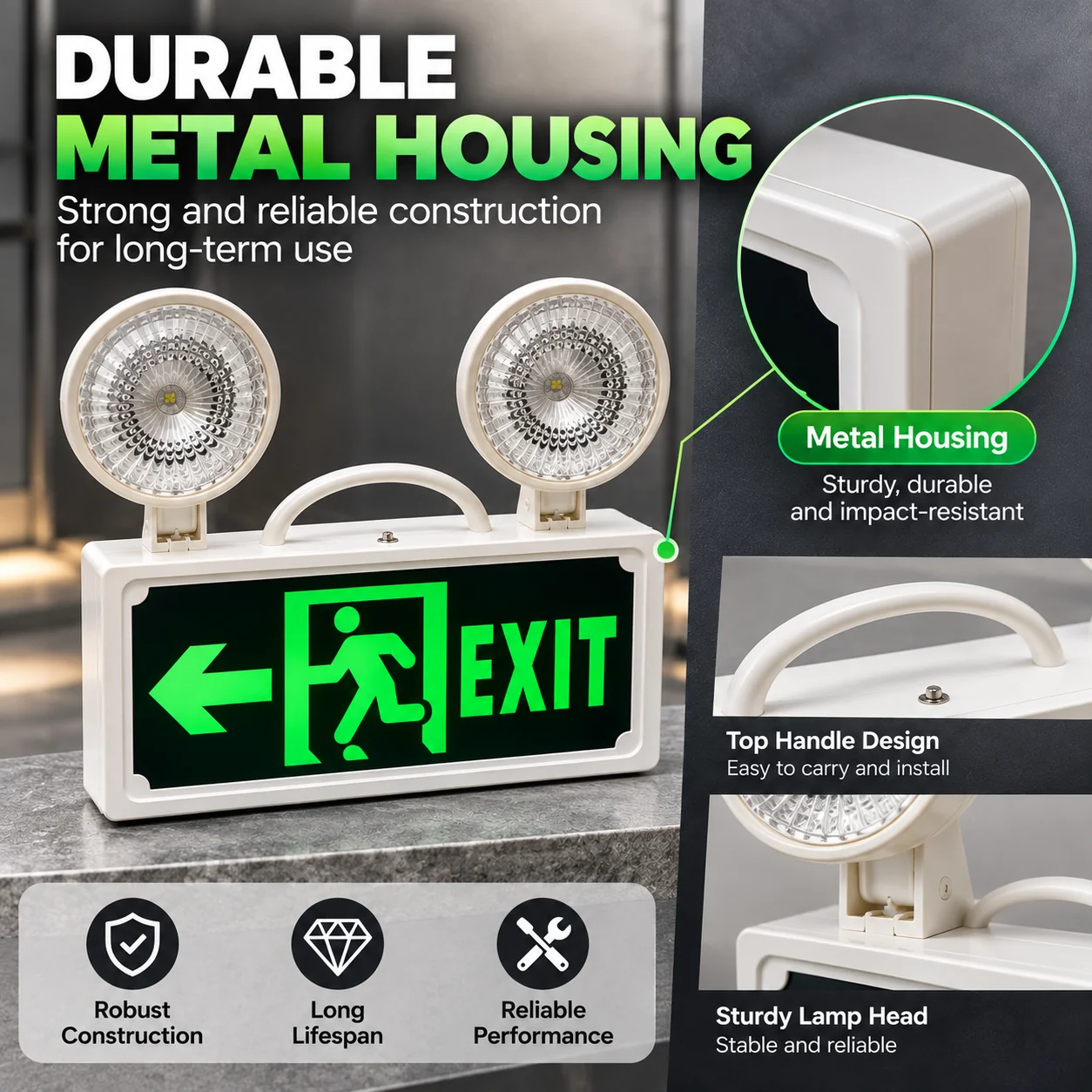 ST922 combination emergency lighting features 1