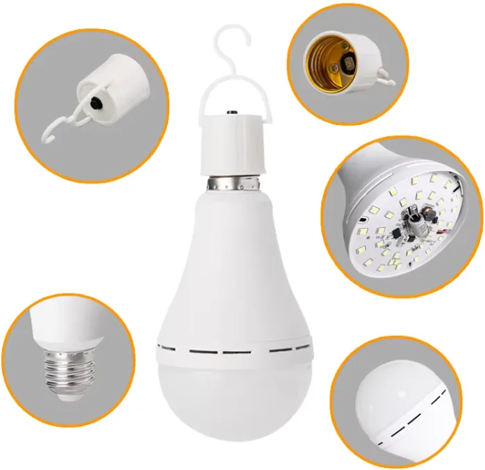 E27 B22 Emergency Bulb Rechargeable Led Light Bulb