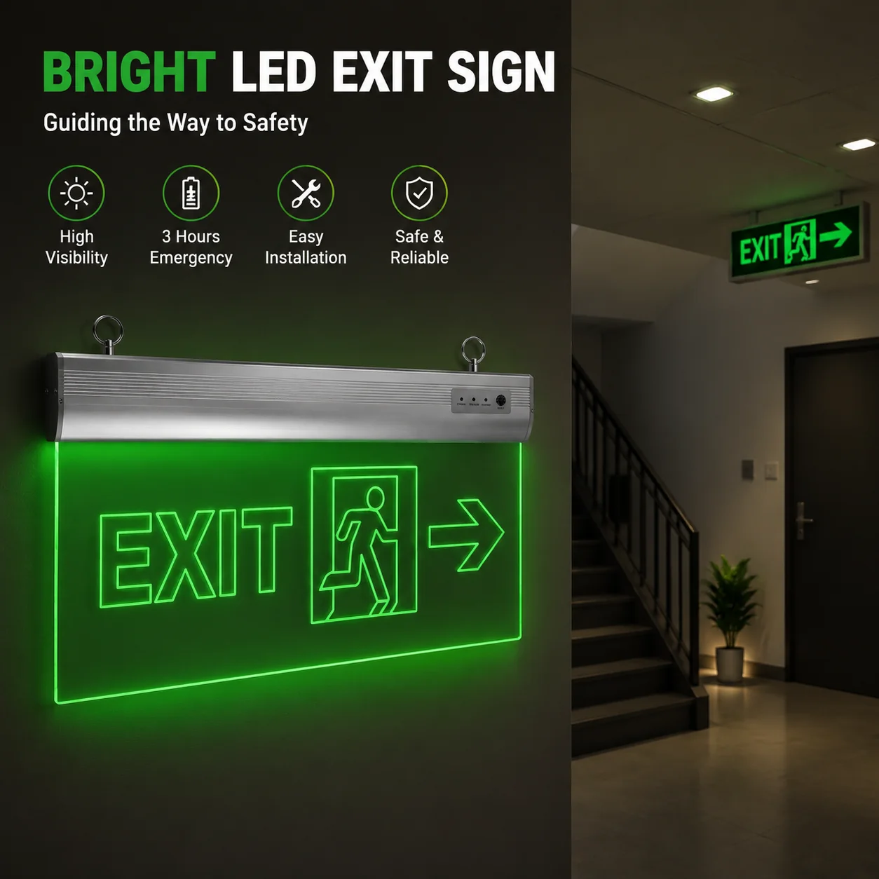 ZS803 emergency light illuminated guidance