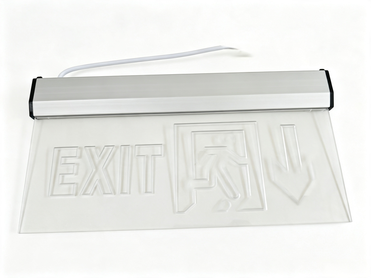LED Emergency Exit Sign with Aluminum Acrylic Construction