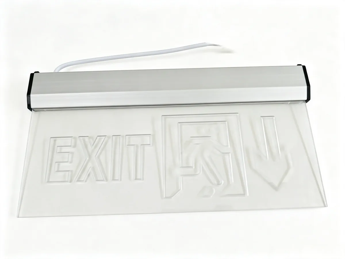 LED Emergency Exit Sign with Aluminum Acrylic Construction
