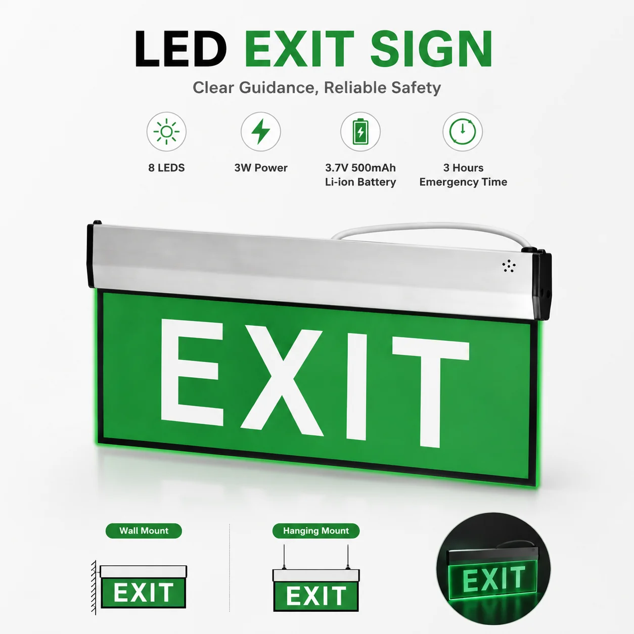 ZS804B emergency light feature overview