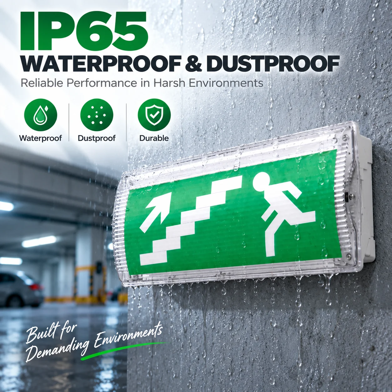 ZS806 emergency light water and dust protection