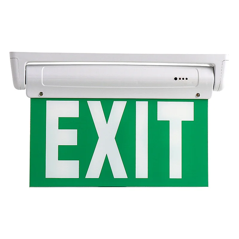 ZS808 — LED Emergency Exit Sign with Battery Backup